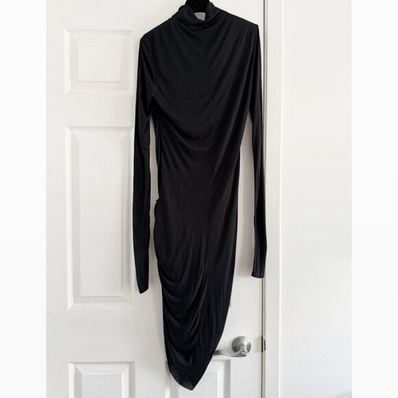 Helmut Lang Slack Jersey Twist Dress Dress in Black, size Medium - Picture 4 of 6